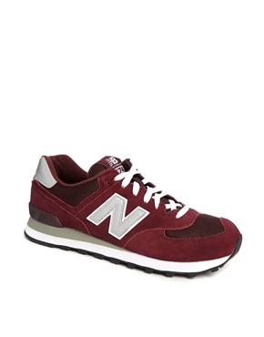 Neue Männer Sneaker New Balance 574 Sneaker Red N Grau
